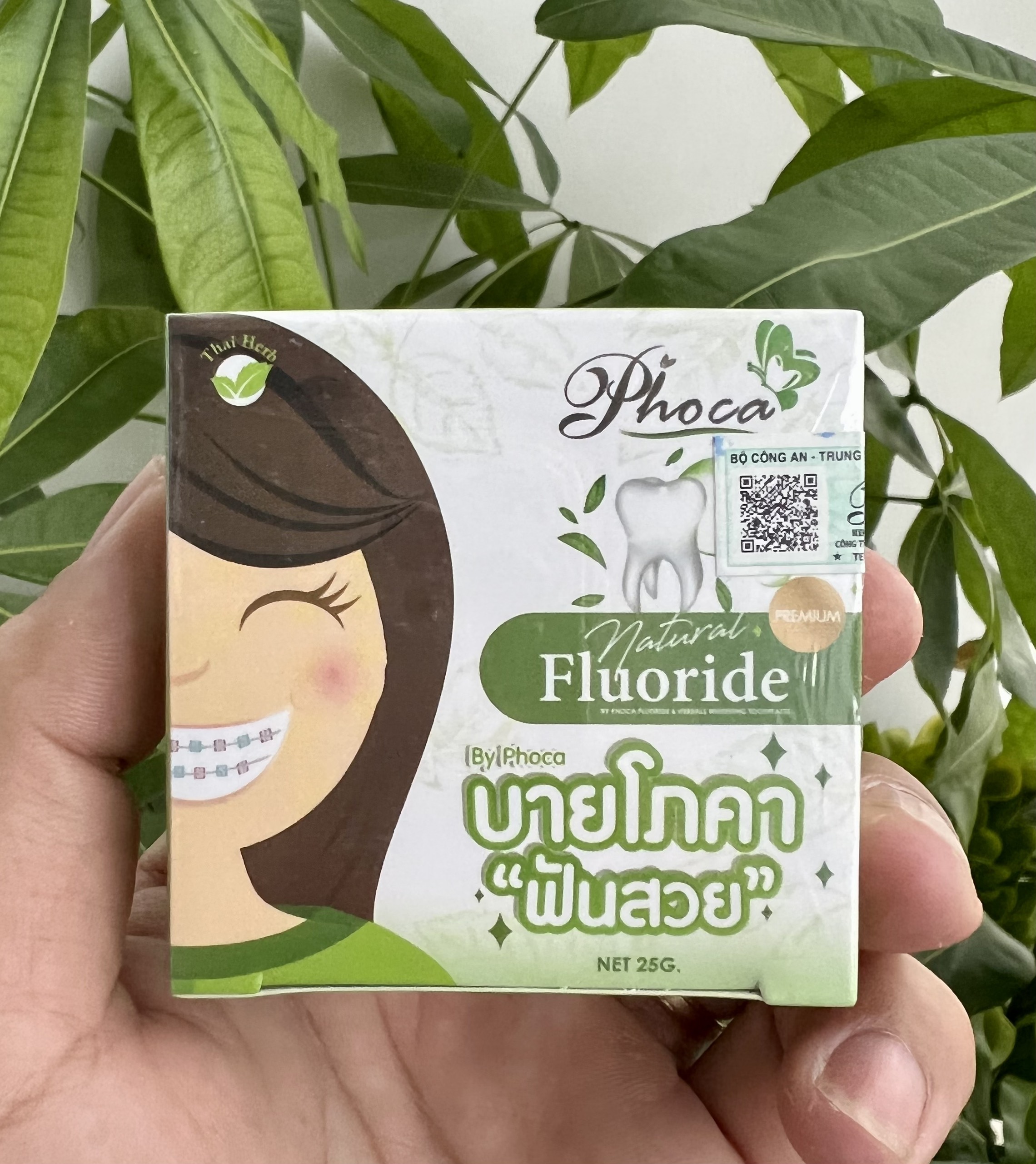 Kem đánh răng thảo dược By Phoca 25g/ Thái Lan