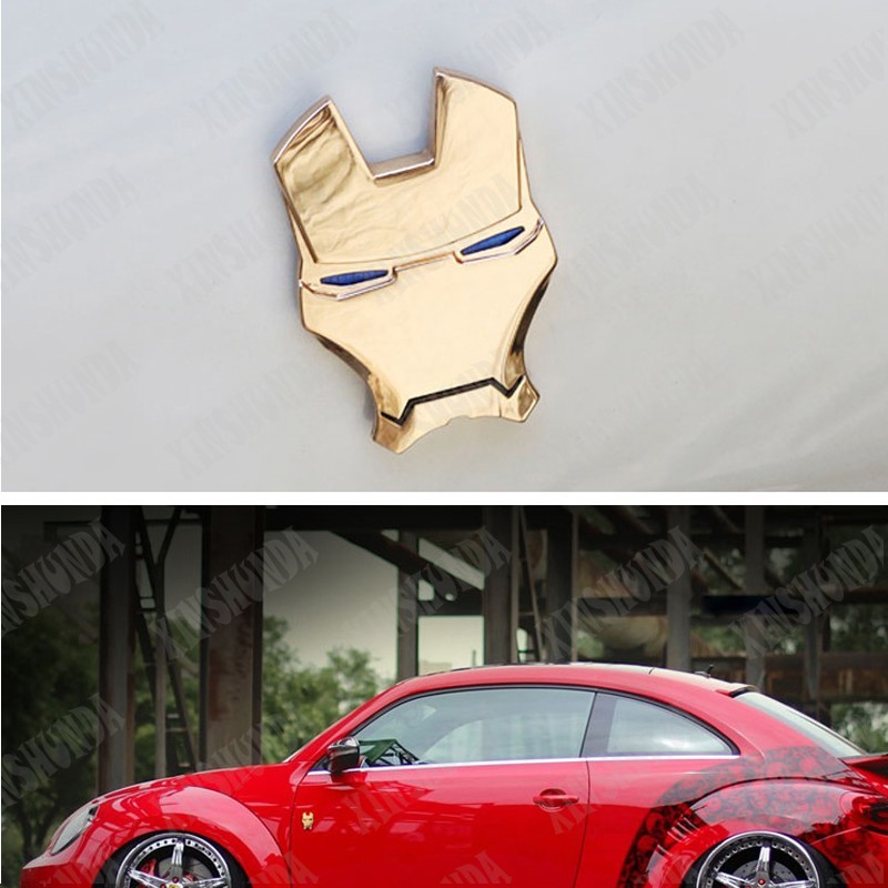 Avengers Iron Man 3D Metal Sticker / Emblem – Red & Black Car Badge (60-Day Warranty)