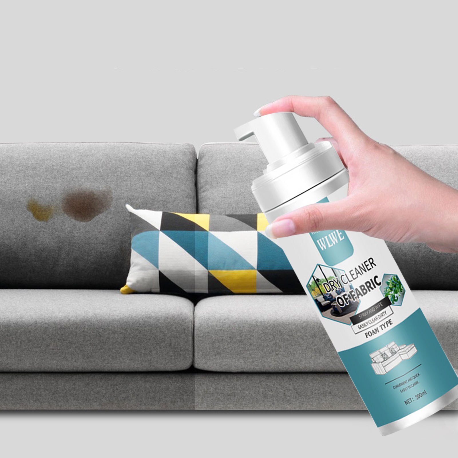 Couch Fabric Cleaner Upholstery Cleaner Foam Cleaner Powerful Instant  Fabric Foam Cleaner Quick-Dry Sofa Curtain Stain Foam