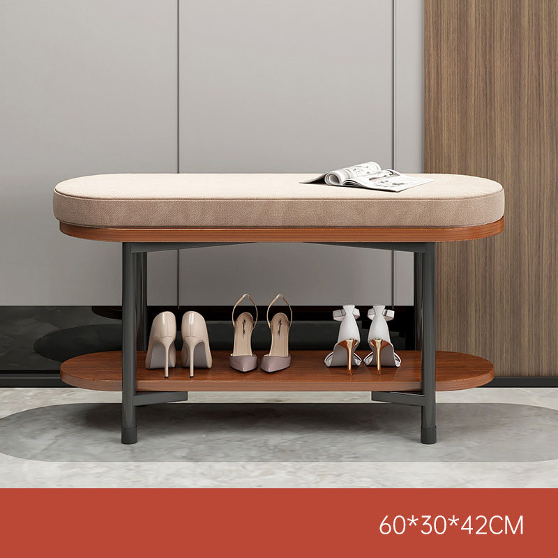 The stool for changing shoes can be sitting, the shoe cabinet is integrated with the stool, the household bench is soft-packed, and the shoe stool is worn at the door