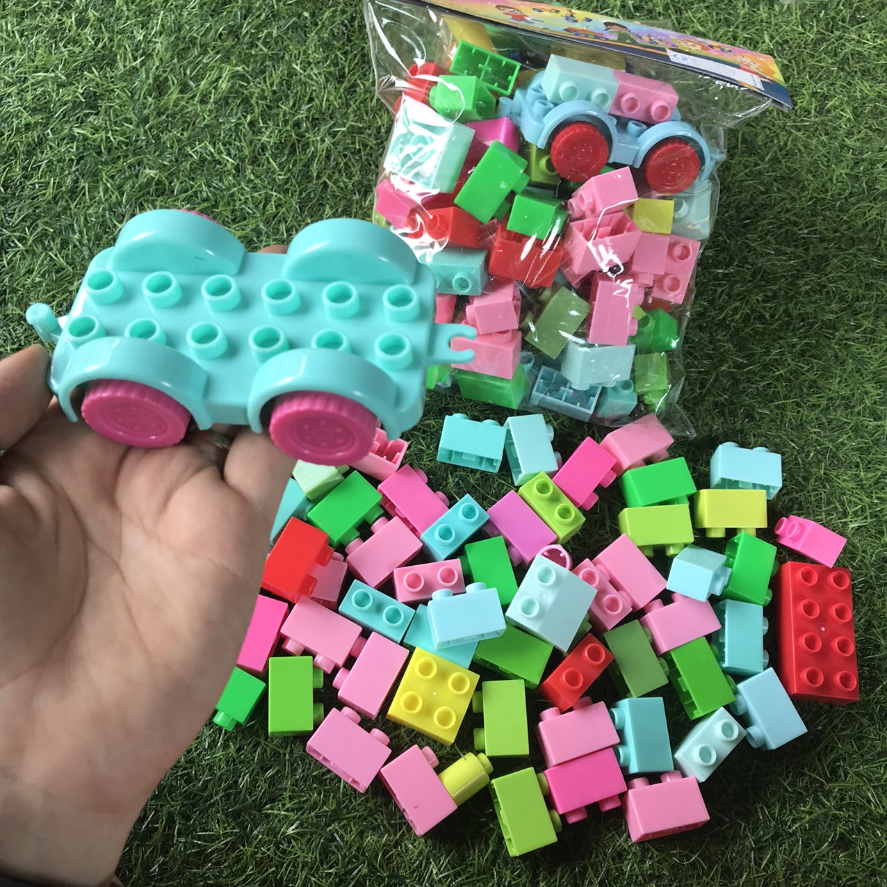 Lego cao cấp hàng Việt Nam tương thích Duplo của Mĩ