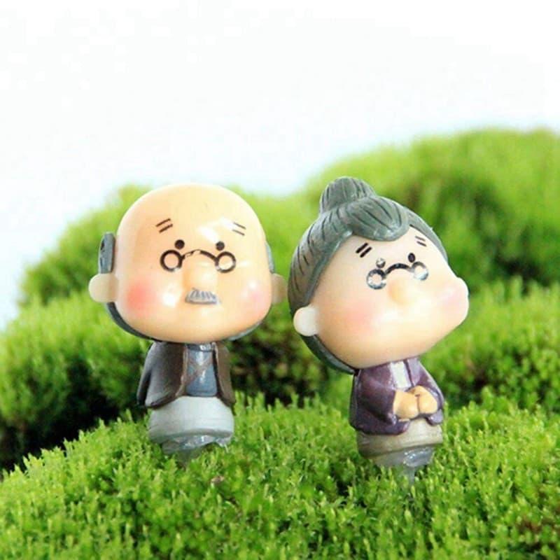[HCM]Mô hình ông bà cụ trang trí tiểu cảnh.
