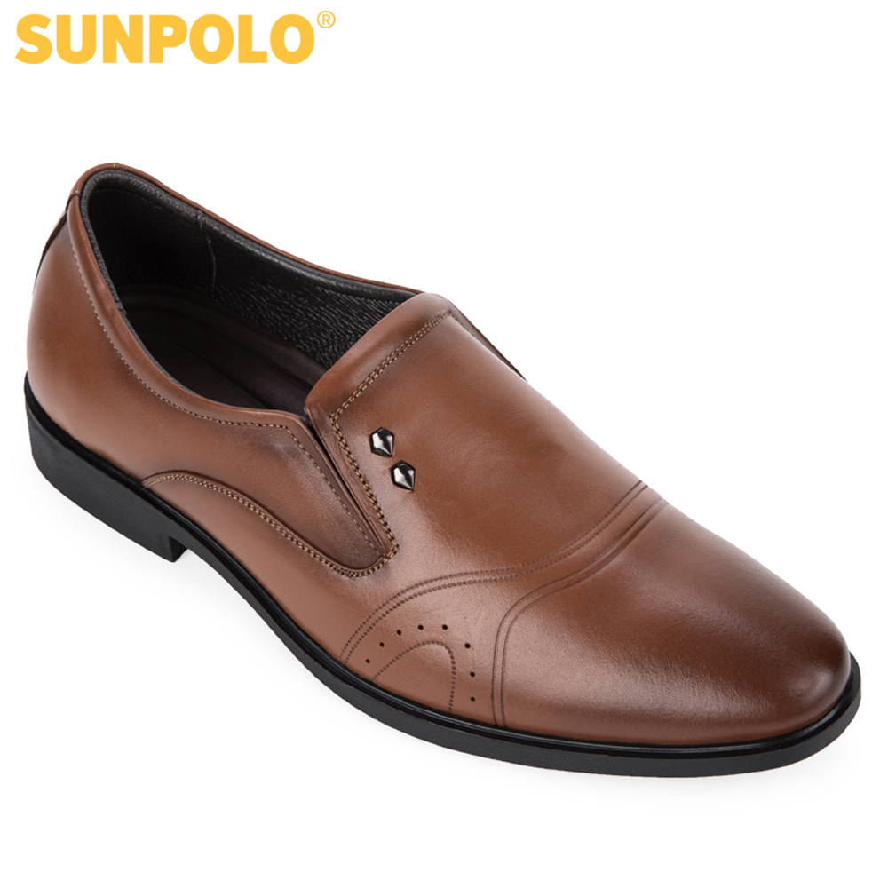 Giày nam da bò công sở sunpolo sph310