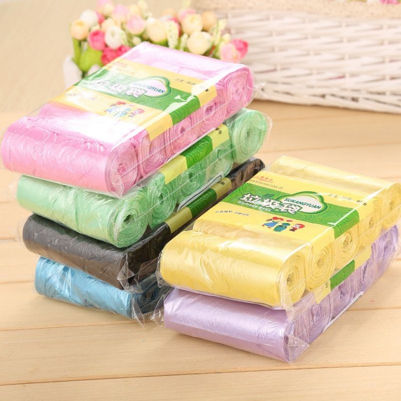 set 5 cuộn ( 100 chiếc ) túi đựng rác