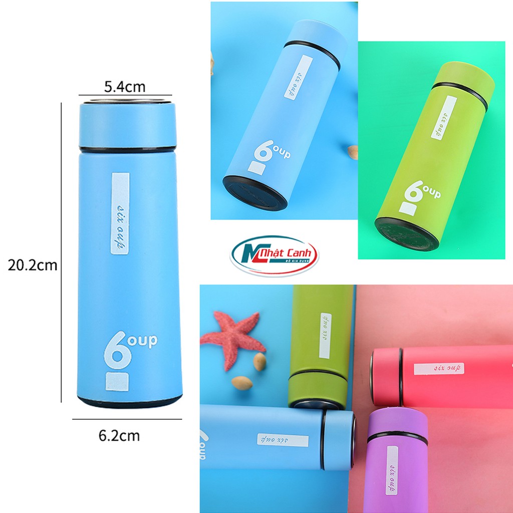 Bình Giữ Nhiệt Lõi Thủy Tinh 6up 450ml