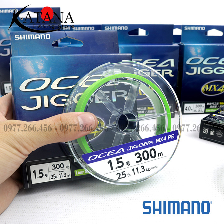 Dây PE Shimano Ocea Jigger MX4 - 300m