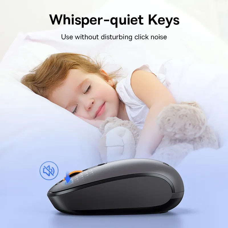 Baseus Mouse Bluetooth Wireless Computer 1600DPI Silent Mouse With 2.4Ghz USB Nano Receiver For PC Macbook Tablet Laptop