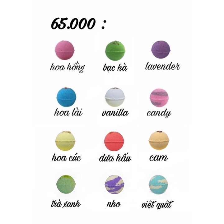 Viên thả bồn tắm ( Bath Bomb )
