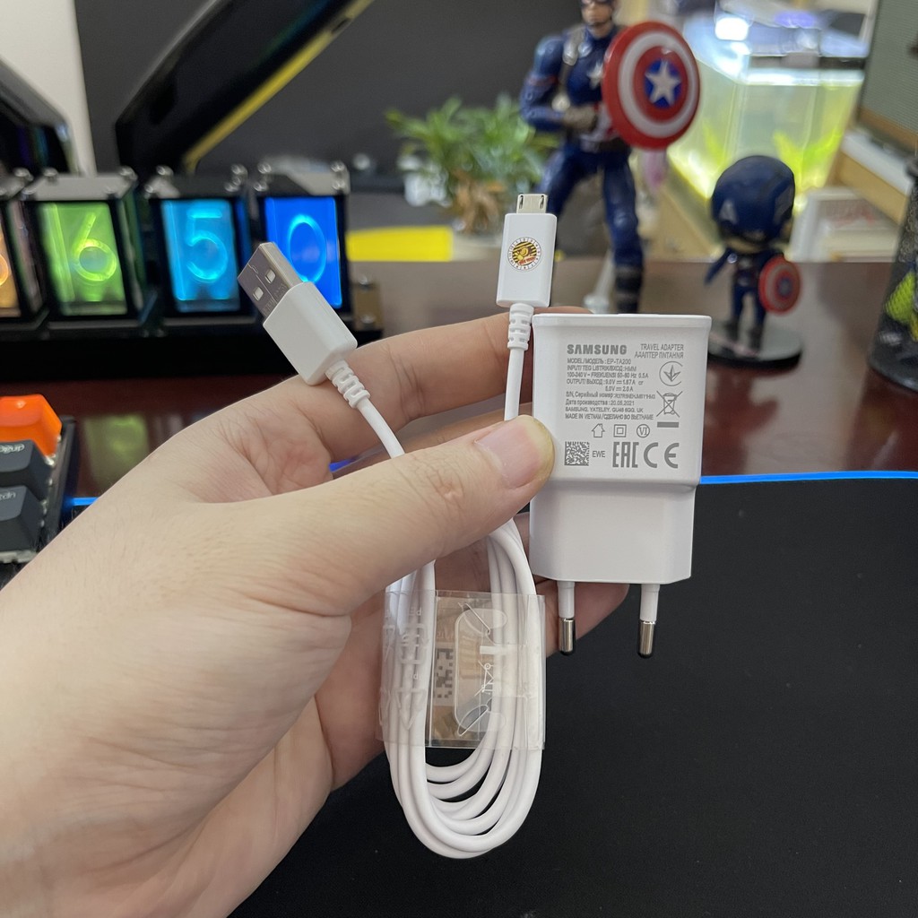 Sạc s.a.m.s.u.n.g chính hãng, bộ sạc nhanh chân micro usb cho mọi điện thoại - beetech