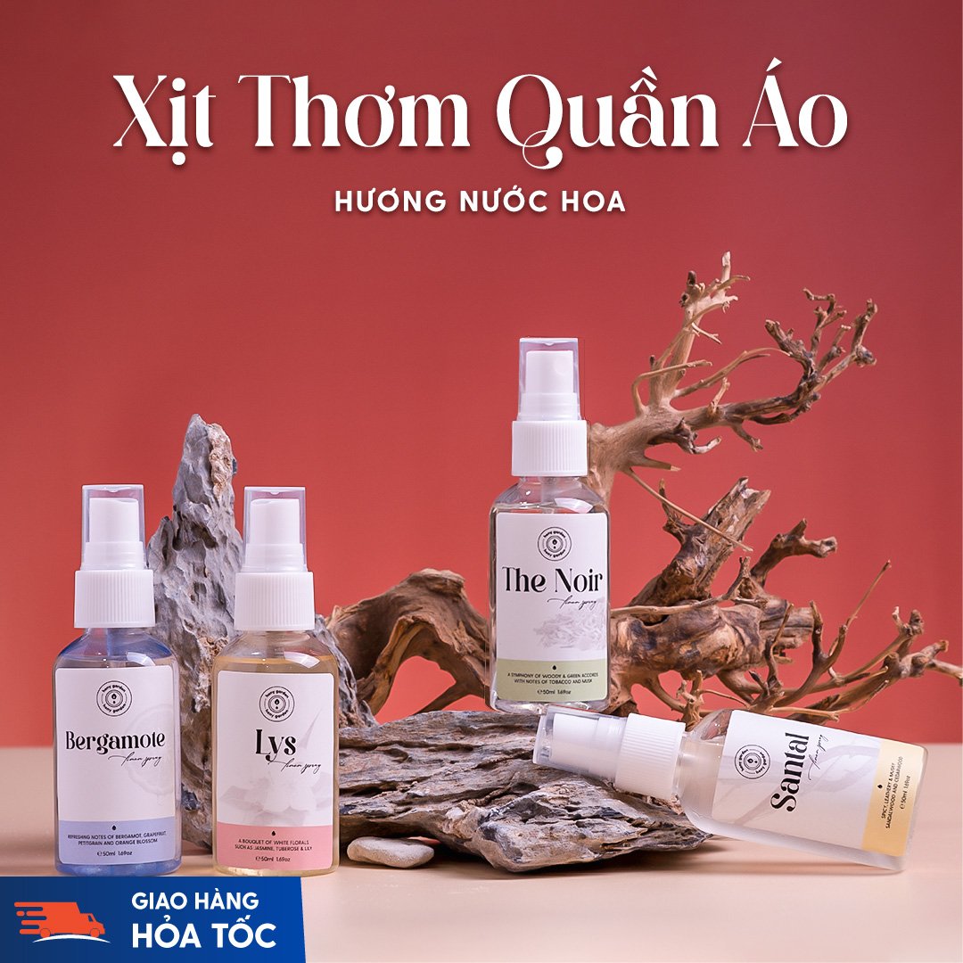 Xịt Thơm Quần Áo Hương Nước Hoa HENY GARDEN Fabric Perfume Lưu Hương Lâu