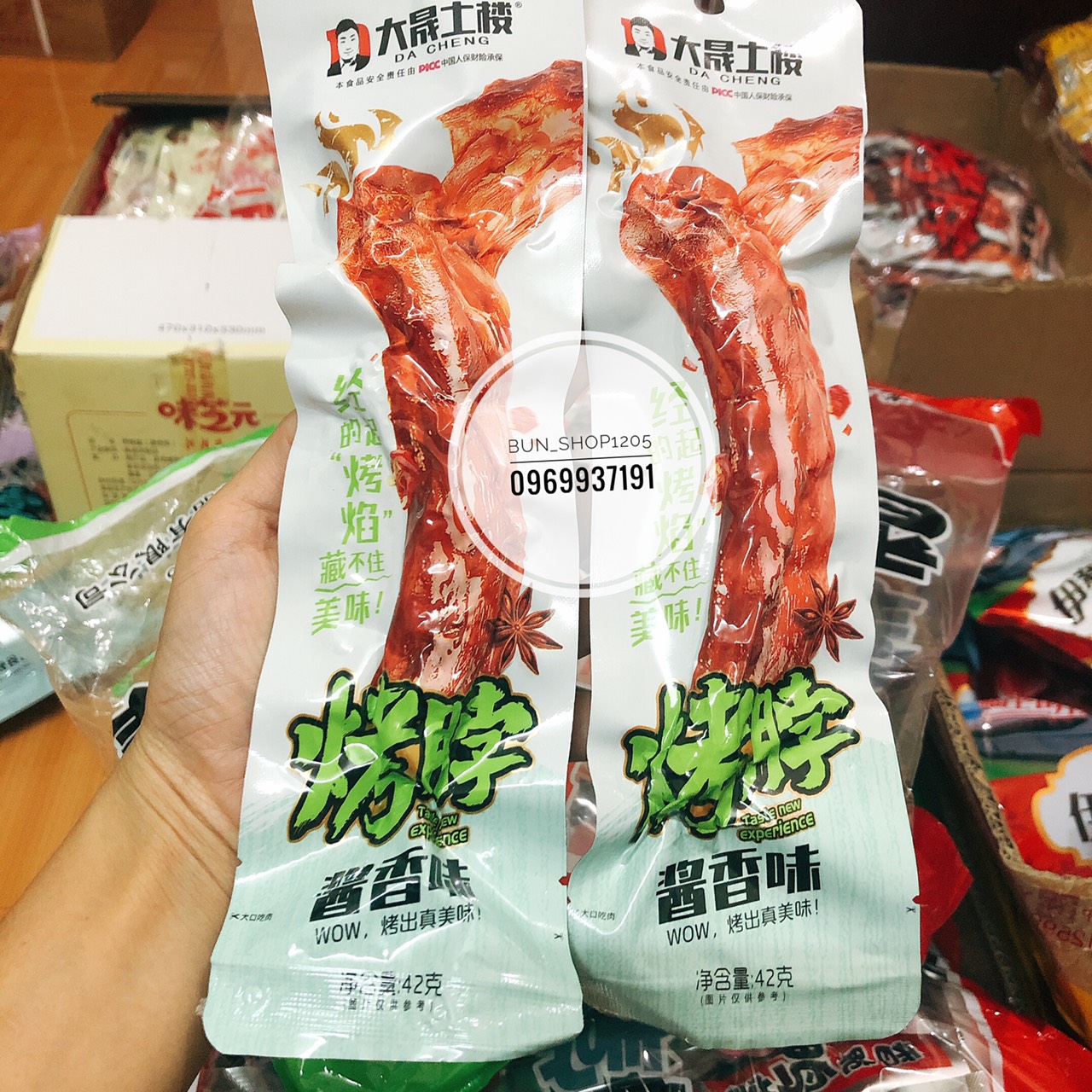 Combo 10 Cổ Vịt Dacheng Màu Xanh Lá ( Không Cay)