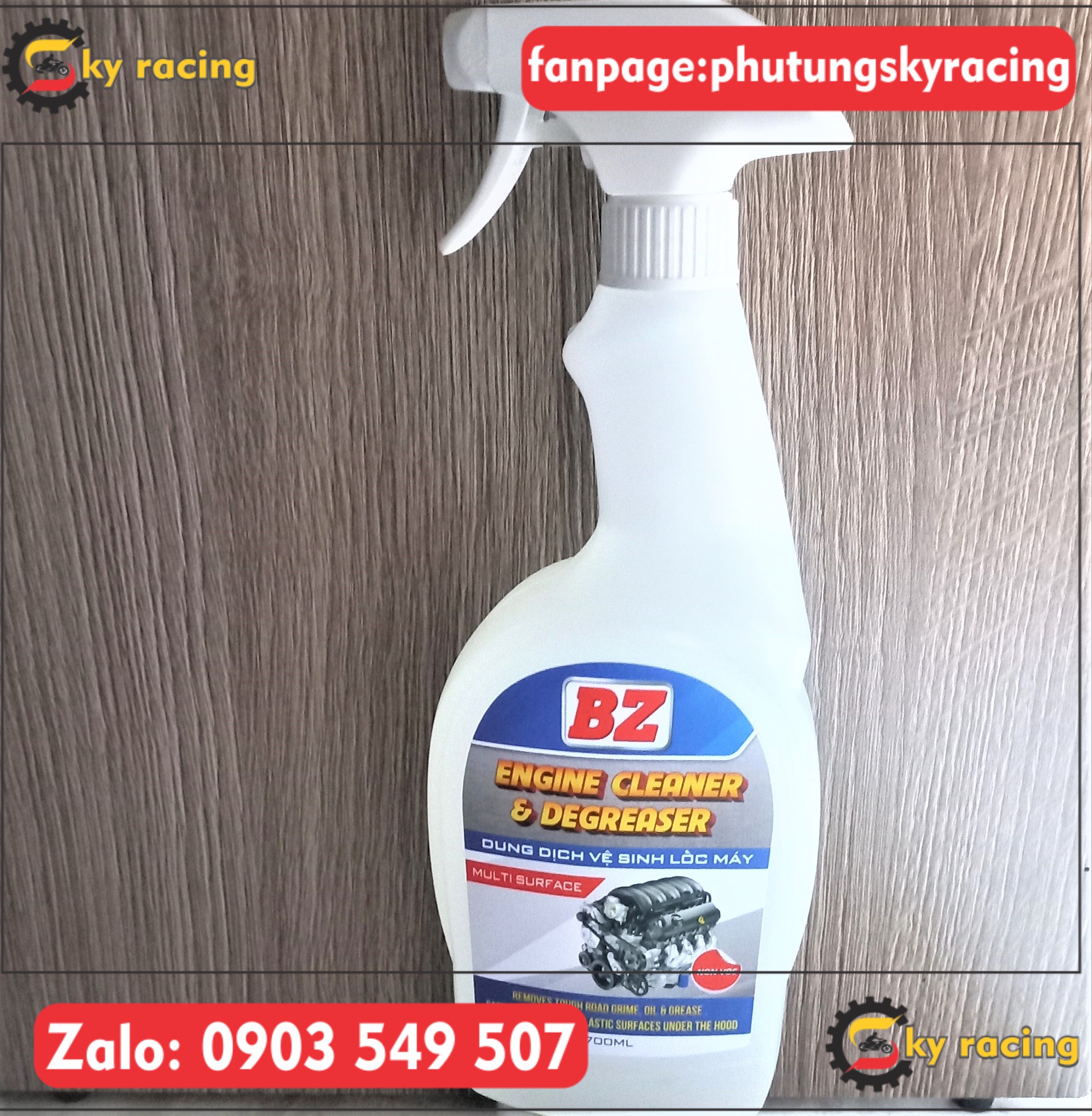 Dung dịch vệ sinh lốc máy BZ