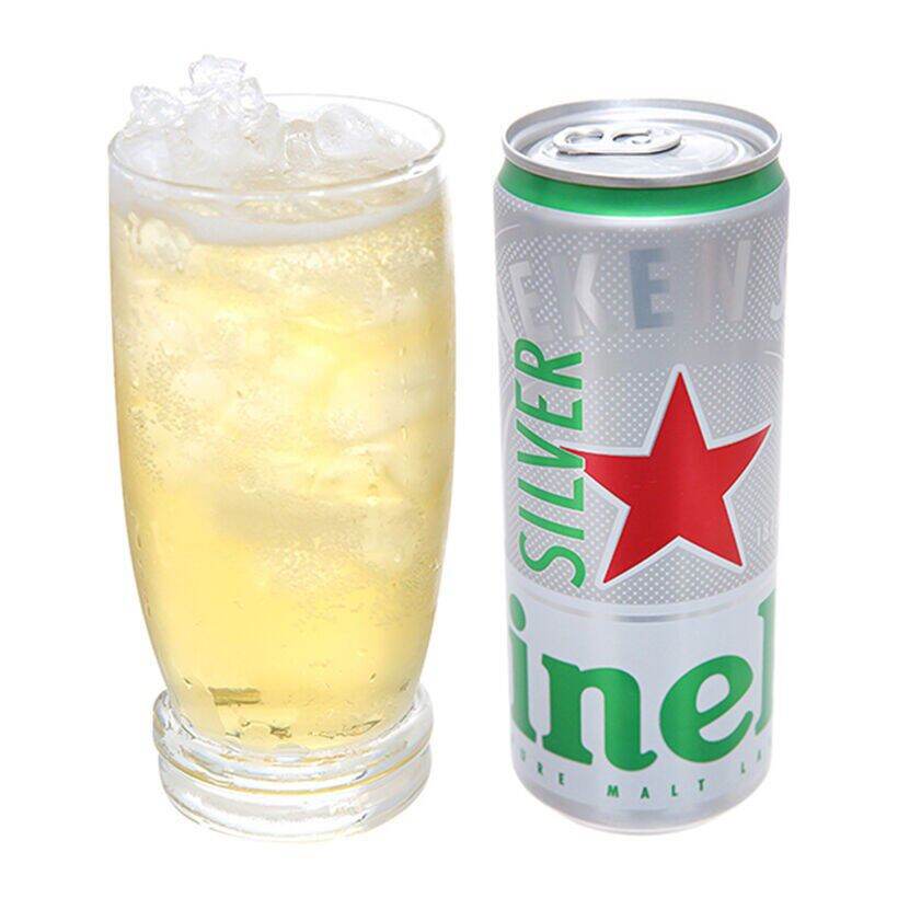 Thùng 24 lon Heineken Silver lon cao