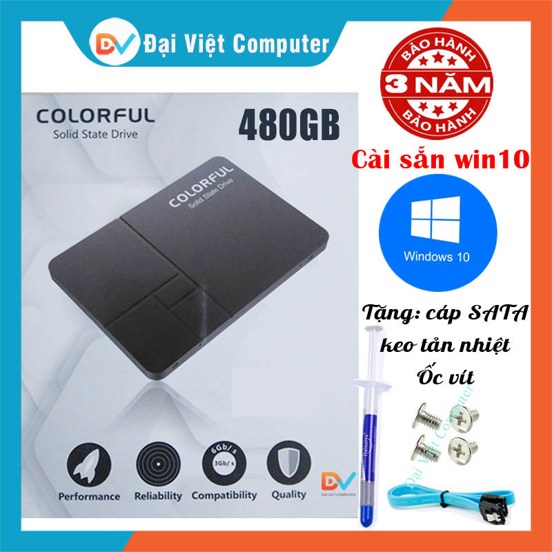 Ổ cứng SSD cài sẵn win 10 240GB 120GB Netac, Kingspec, Colorful, eekoo, Vaseky, Tigo ... [ Tặng Cáp Sata + Keo tản nhiệt ] SSD120 SSD240 LDV thumbnail