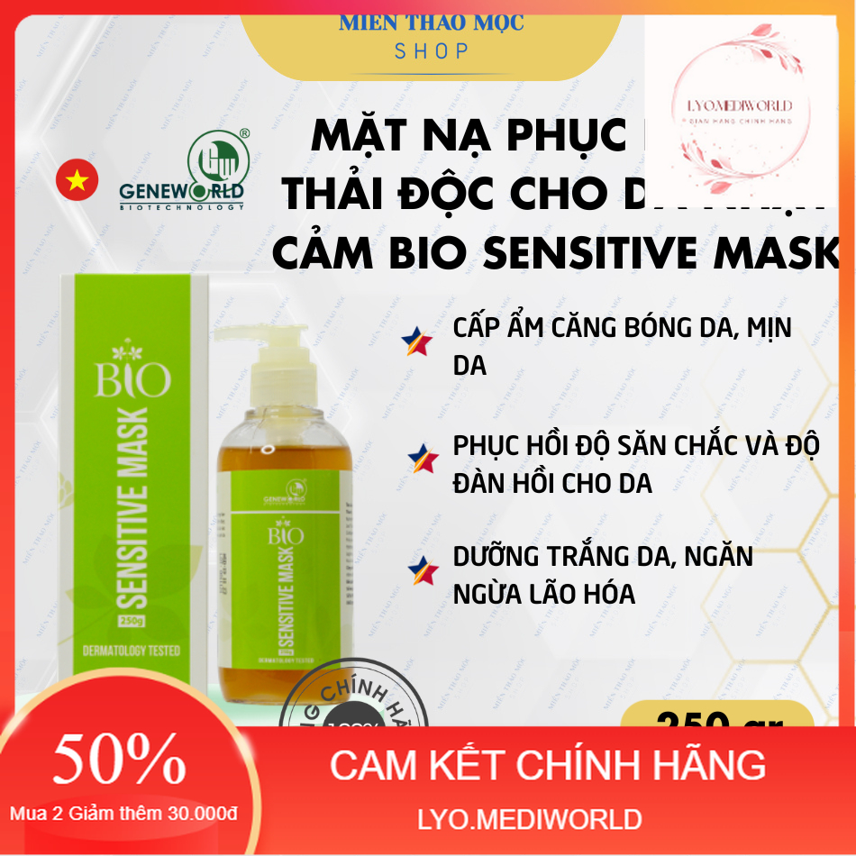 Mặt nạ thải độc bio sensitive mask geneworld 80gram/250gram