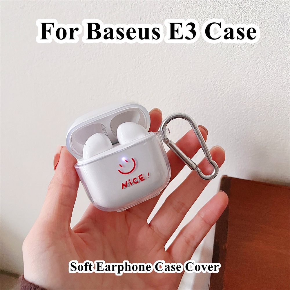 READY STOCK!  For Baseus E3 Case Colorful love heart pattern for Baseus E3 Casing Soft Earphone Case Cover