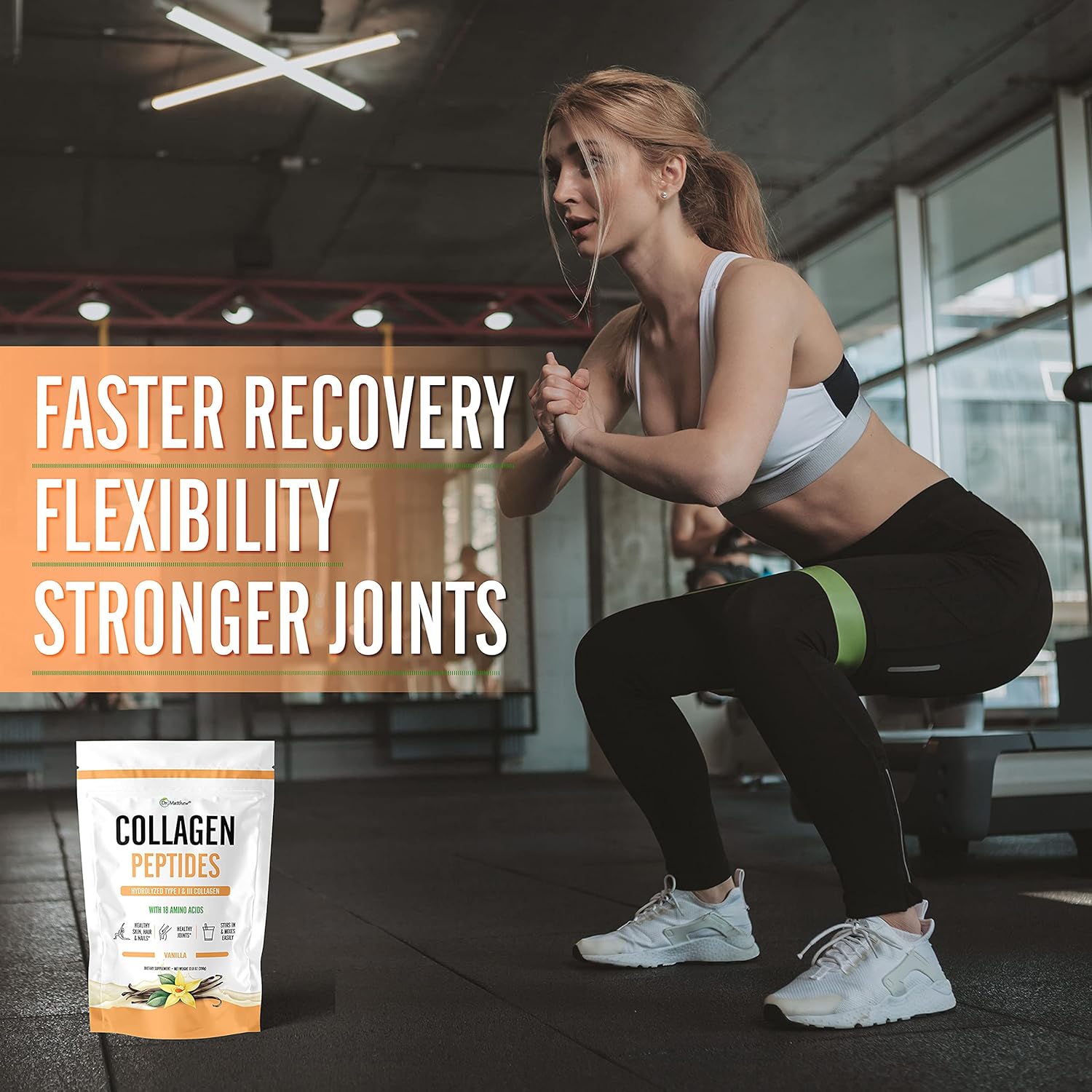 Vanilla Collagen Powder. Collagen with Hyaluronic Acid and Vitamin C. Collagen Powder Vanilla Collagen Protein Powder. Collagen with Vitamin C & Biotin for Hair, Skin, Nails, Joint. Keto, Type 1 and 3  390gm. 