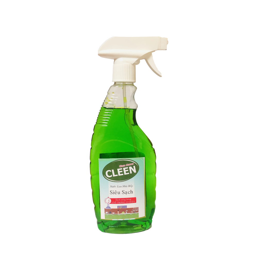 Combo 3 chai nước lau kính siêu nhanh cleen 620ml - hương táo