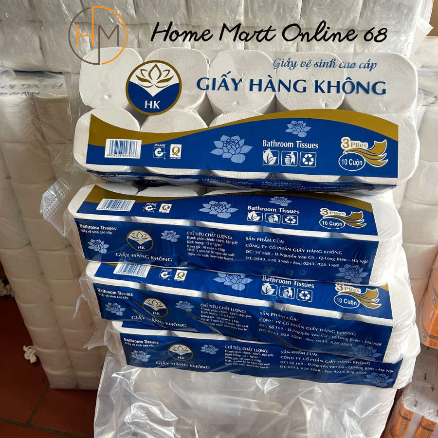 Bịch 10 cuộn giấy vệ sinh không lõi