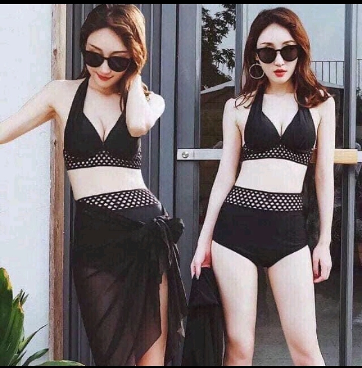 Đồ bơi nữ bikini 2 mảnh monokini đan lưới VATIXA BKN89