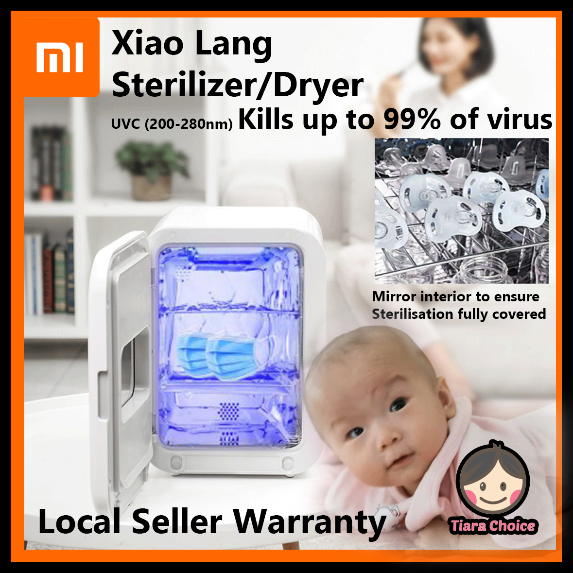 Xiao Lang, UVc Multi-purpose sterilizer. For infant, For face or for kitchen utensil. UV Sterilizer lamp, Dryer. | Lazada Singapore