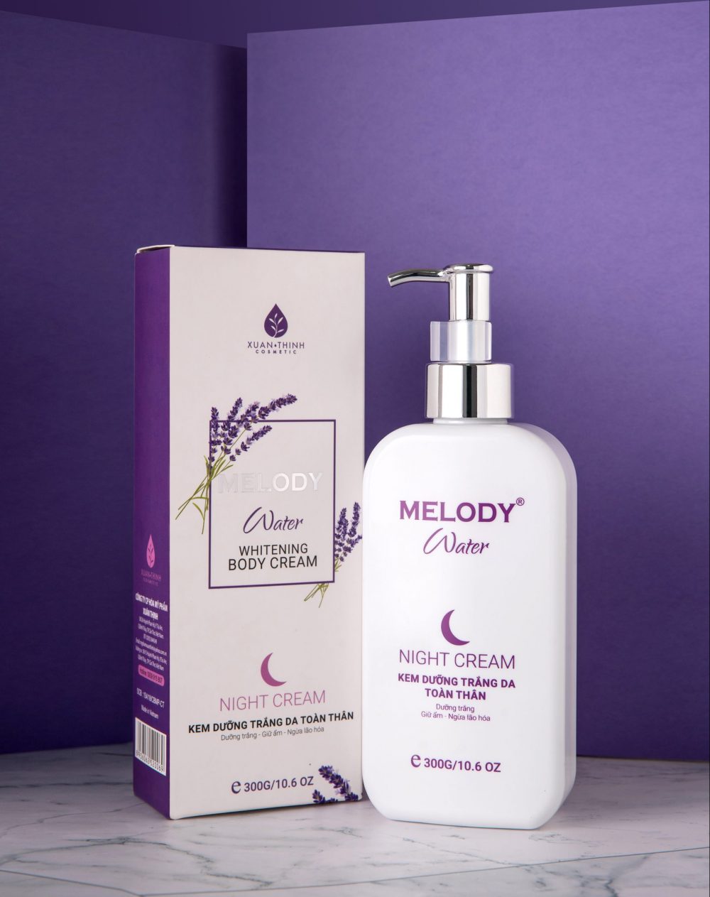 Kem body dưỡng trắng ban đêm Melody