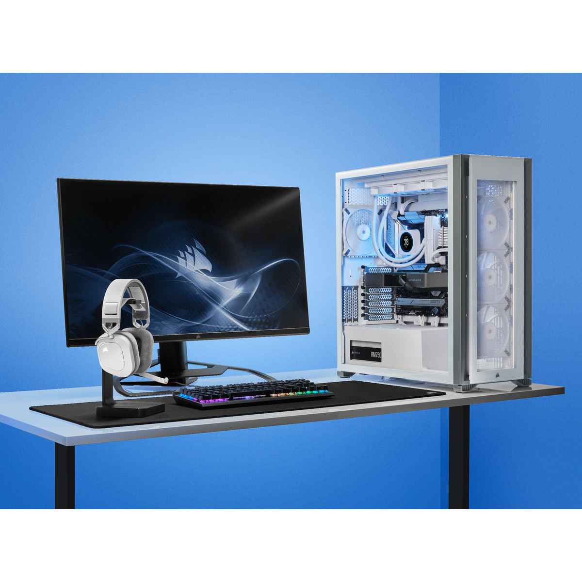 Tai nghe Corsair HS80 RGB Wireless (Hàng chính hãng, bảo hành 12 tháng)