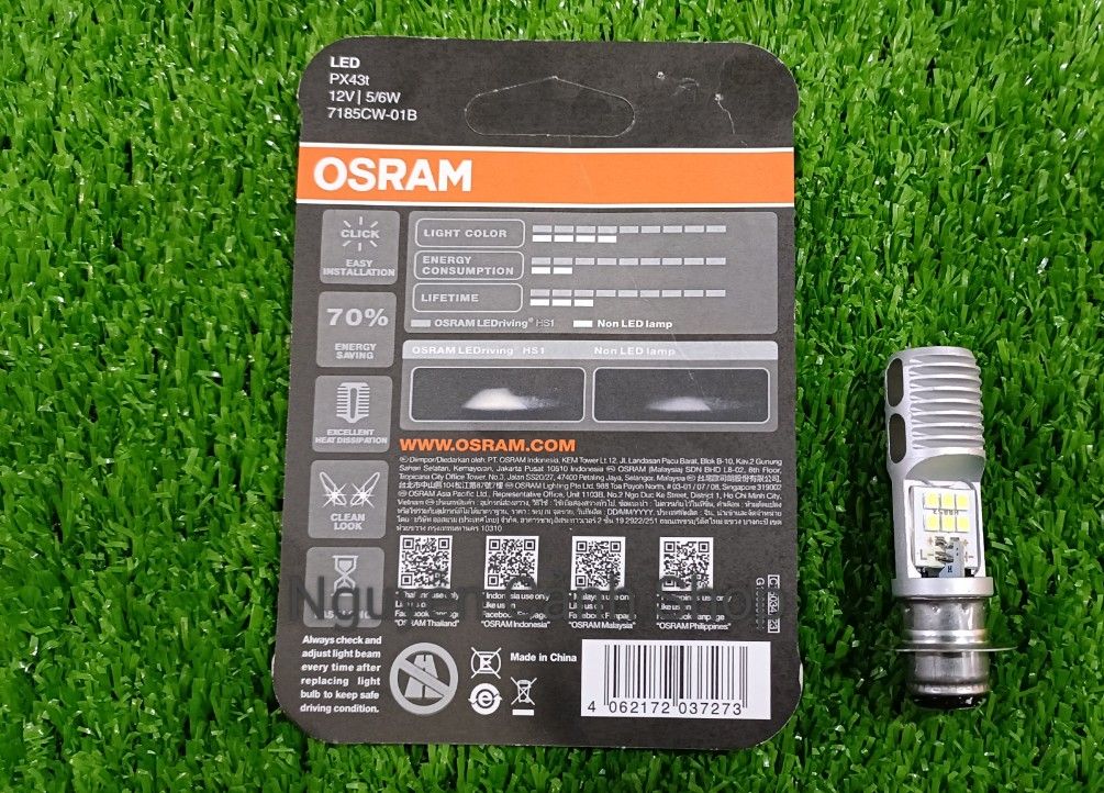 Bóng đèn led osram -bóng nhỏ 2 chân cho xe máy