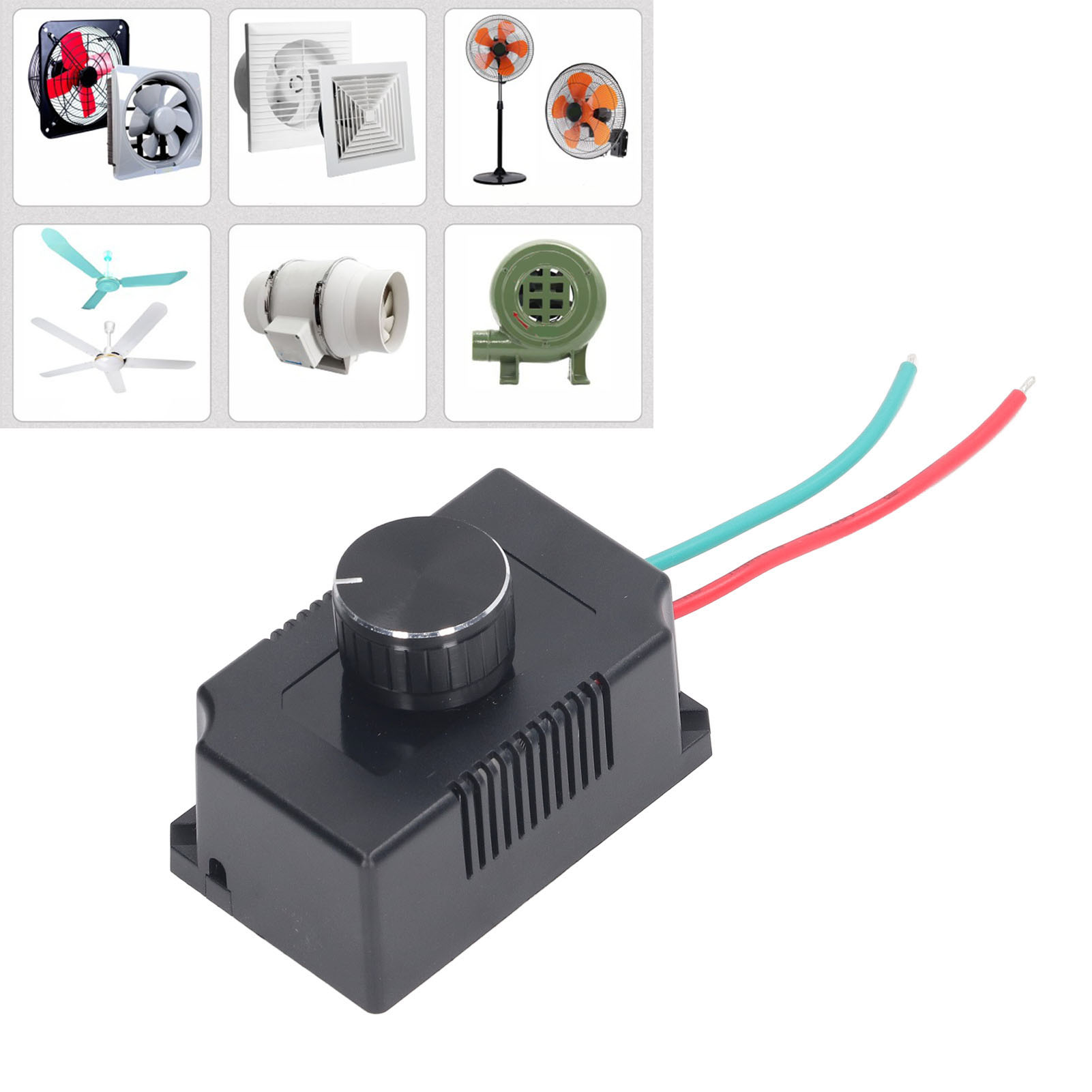 Motor Speed Regulator Variable Motor Speed Controller Durable Stepless Wide Application AC 220V Input Stable Operation for Bulb