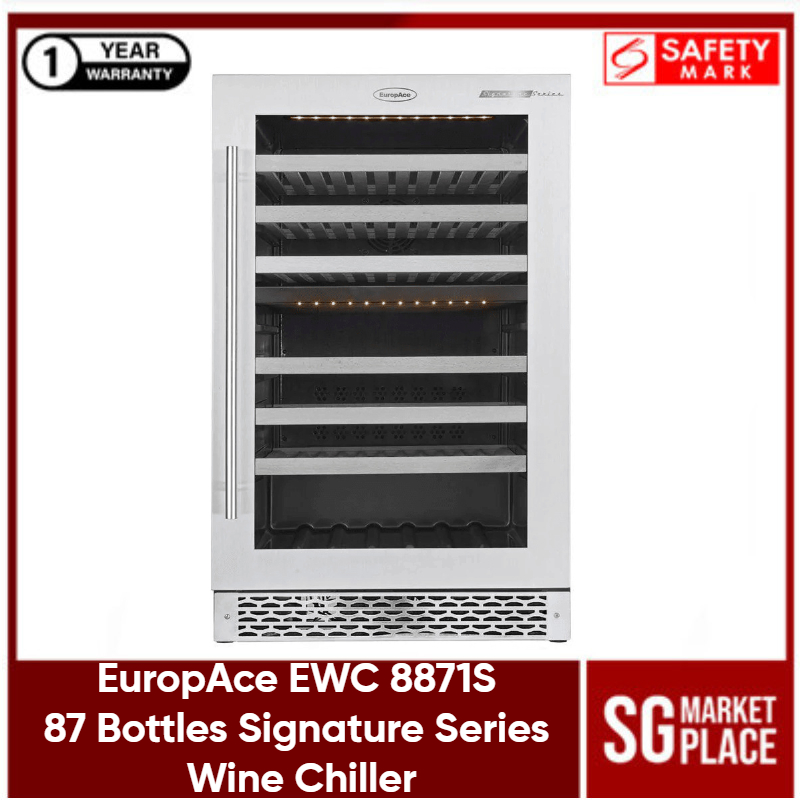 EuropAce EWC 8871S 87 Bottles Signature Series Wine Cooler Wine Chiller