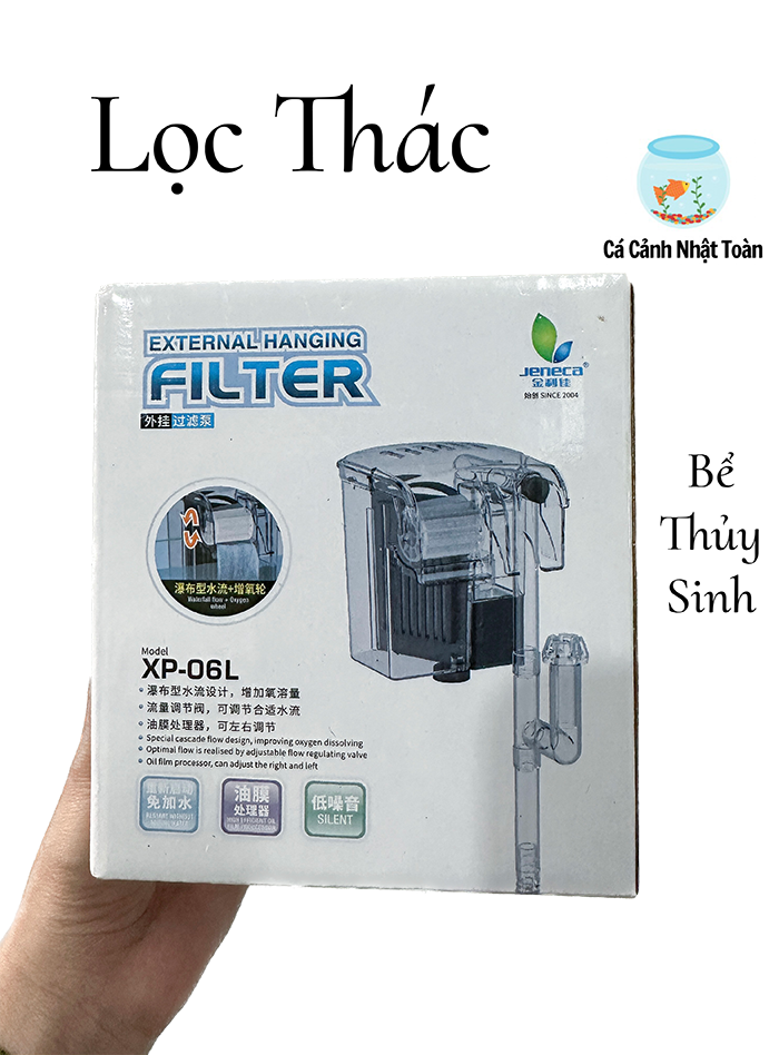 Jeneca xp06l lọc thác cho bể cá thủy sinh, bể mini 3,5w
