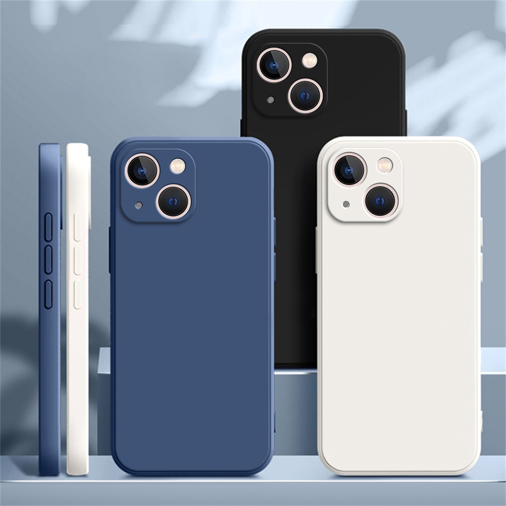 New luxury square liquid silicone phone case for iphone 15 pro max 15 plus 14 pro max 13 pro max 12 pro max shockproof soft cover