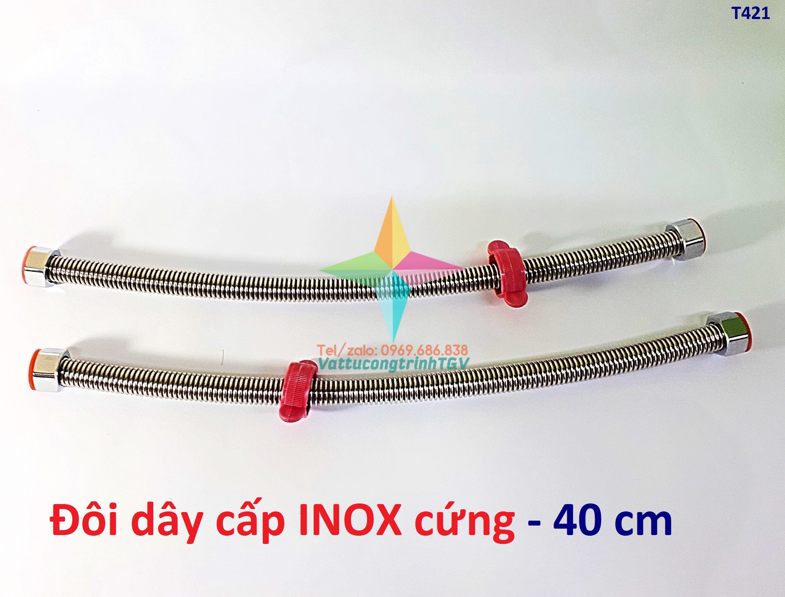 Đôi dây cấp INOX cứng loại tốt cho Bình nóng lạnh