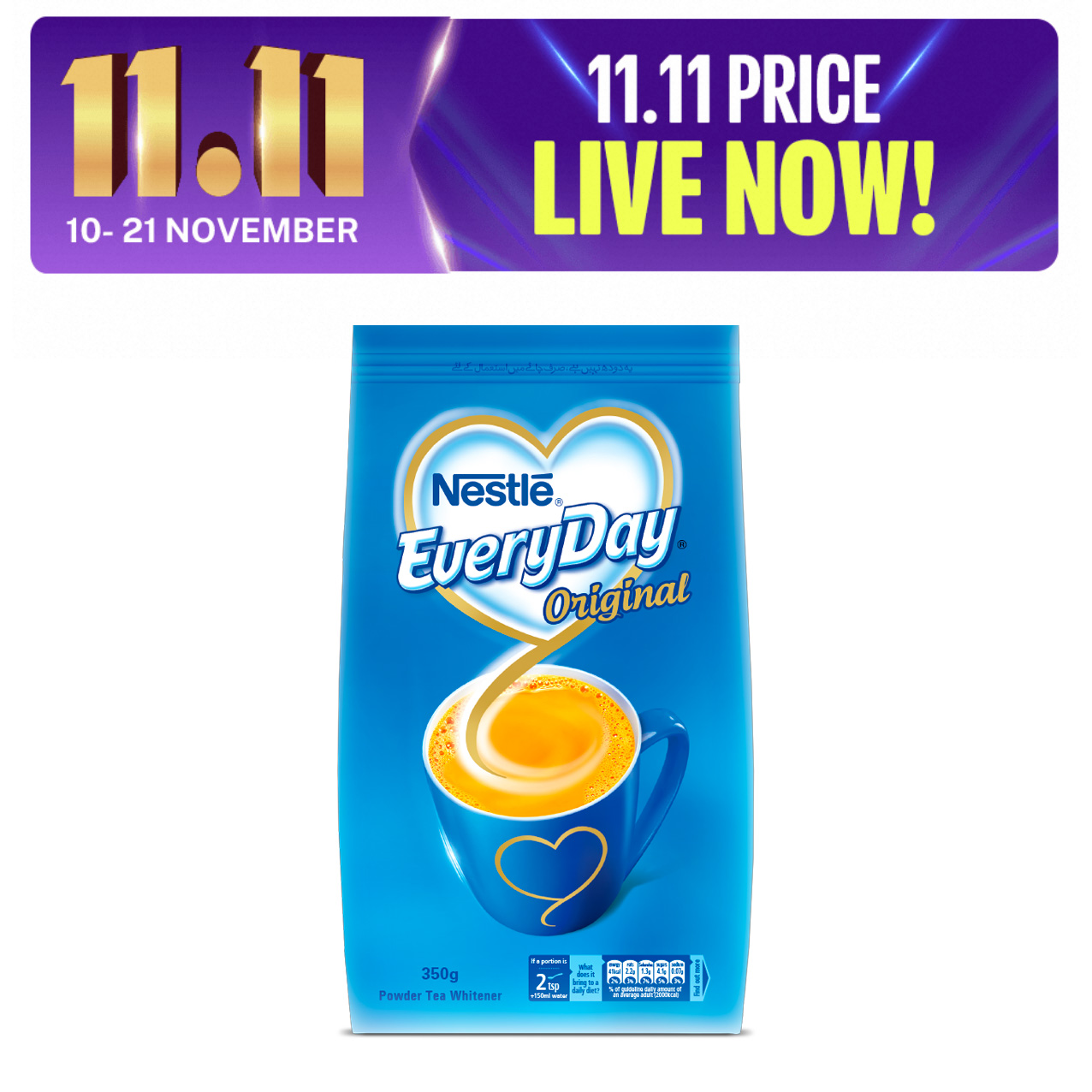 Tea Whitener - NESTLE EVERYDAY Powder 350g - Original. 