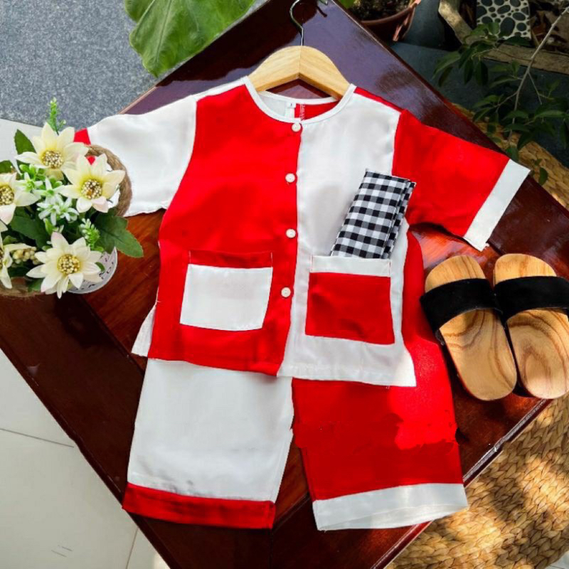 Bộ quần áo bà ba phối cho bé