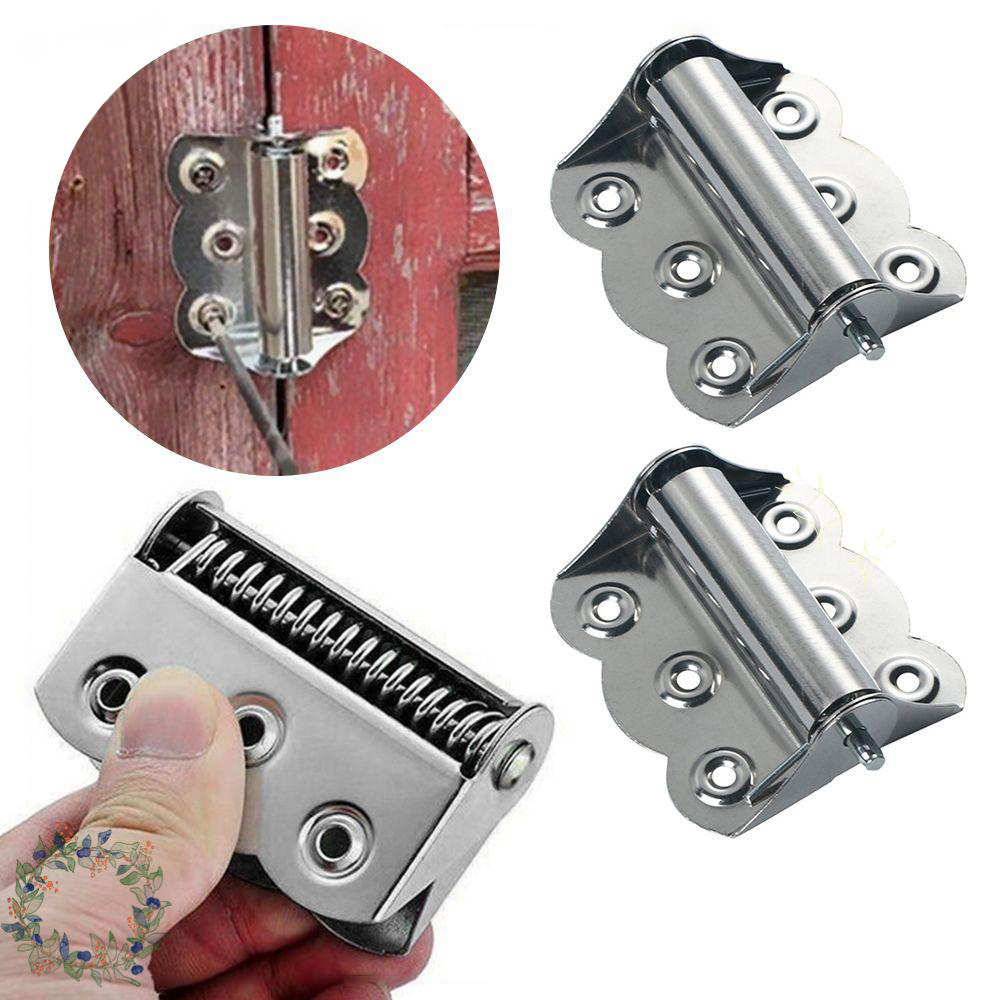 Stainless steel butterfly hinge door automatic door closer spring hinge return rebounder