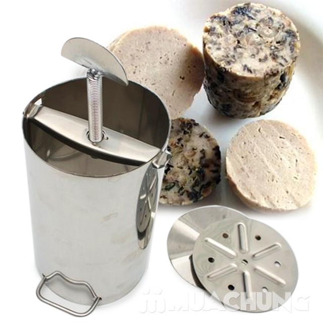 khuôn làm giò xào giò lụa (loại làm 1kg chất liệu inox 304 xịn)