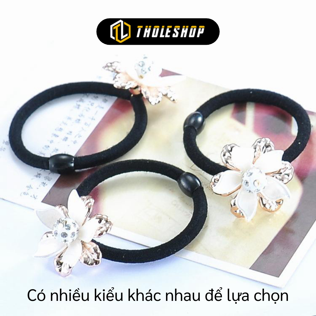 Dây Cột Tóc - Combo 2 Dây Buộc Tóc Cho Nữ Hình Hoa - Dây Thun Buộc Tóc Mềm - Phụ Kiện Tóc