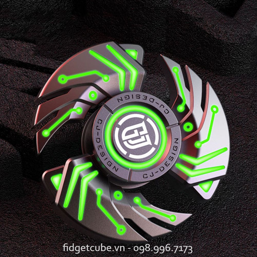 Con Quay Kim Loại Spinner Dạ Quang Cao Cấp