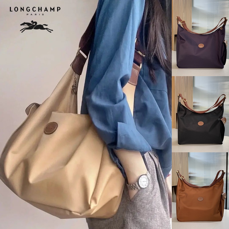 Longchamp-Le Pliage Hobo Messenger Bag