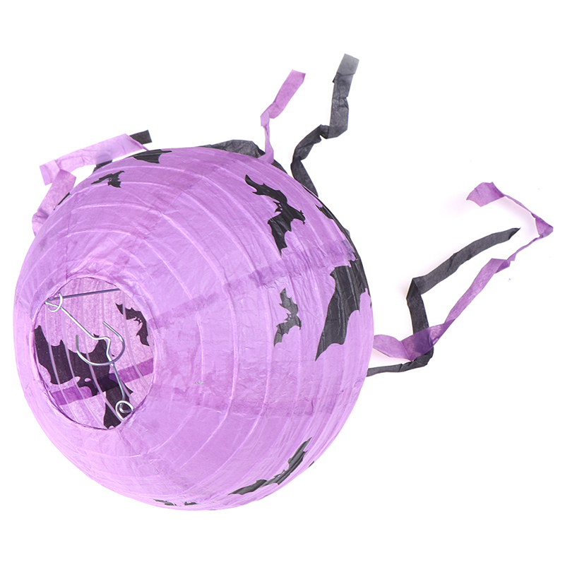 1 Pcs Halloween Paper Lantern Pumpkin Spider Skull Bat Hanging Lantern Halloween Decor. 