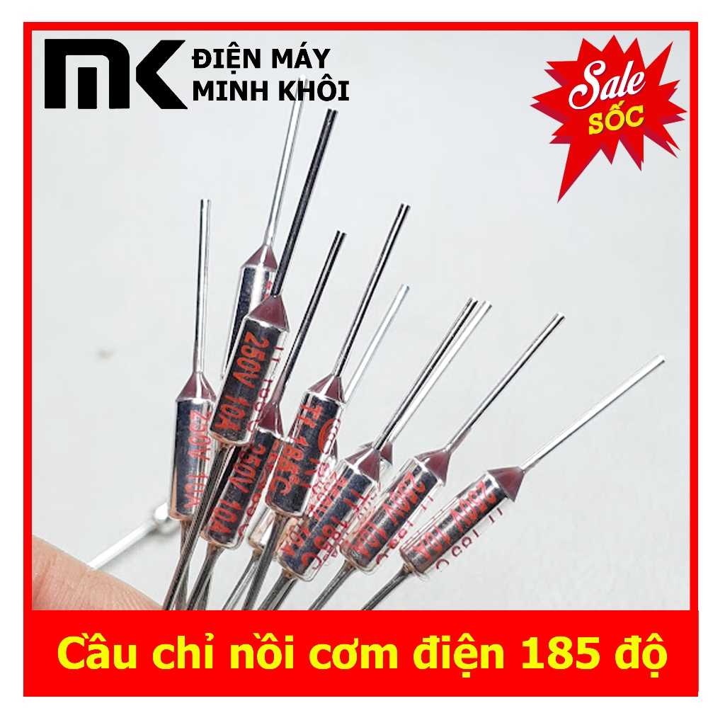 Cầu chì nồi cơm điện 10A 185 độ loại tốt