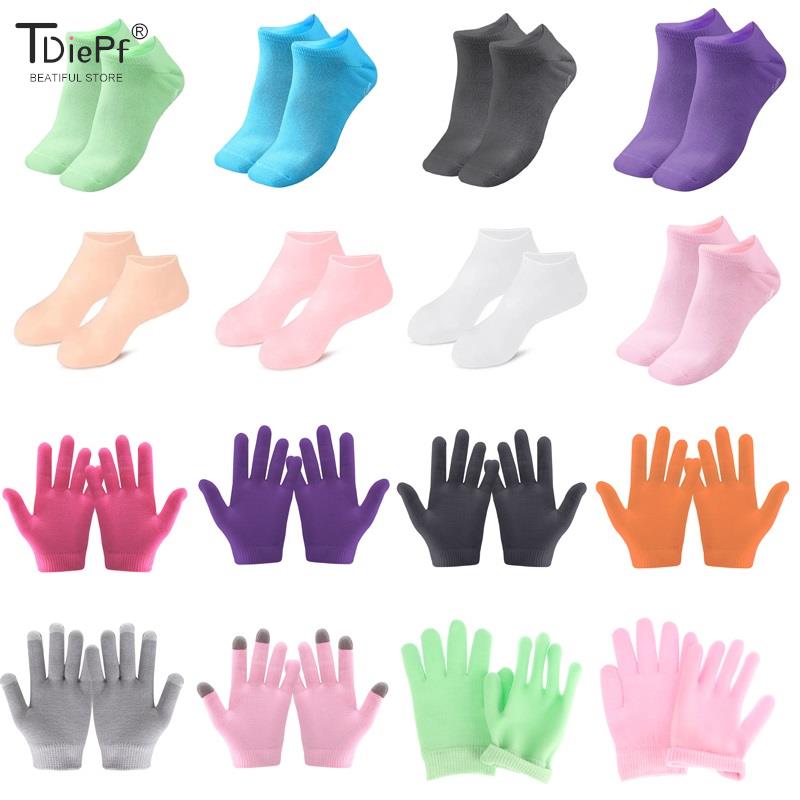 Wenefang%20Fashion%201Pair%20SPA%20Gel%20Hand/Foot%20Glove%20Socks%20Gloves%20Moisturizing%20Whitening%20Exfoliating%20Smooth%20Hands%20Mask%20One%20Pair%20Foot%20Care%20Tool%20Reusable%20-%20Image%202