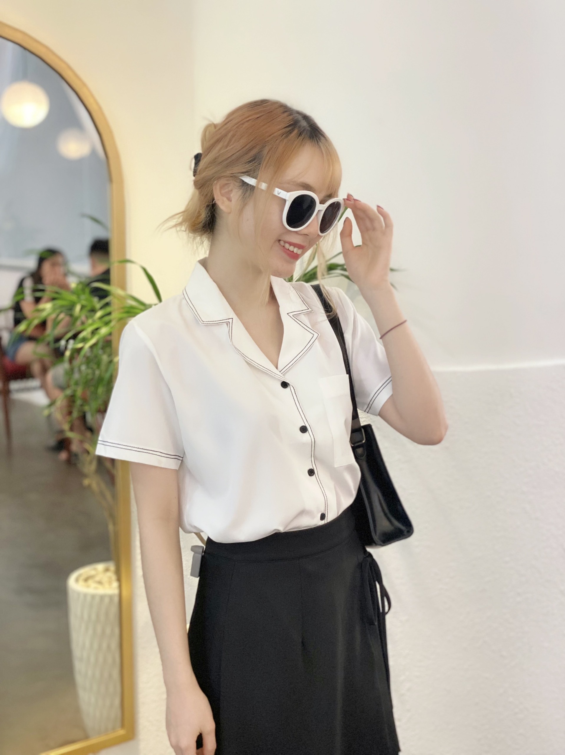 Áo sơ mi nữ viền Casso ENVY S0579