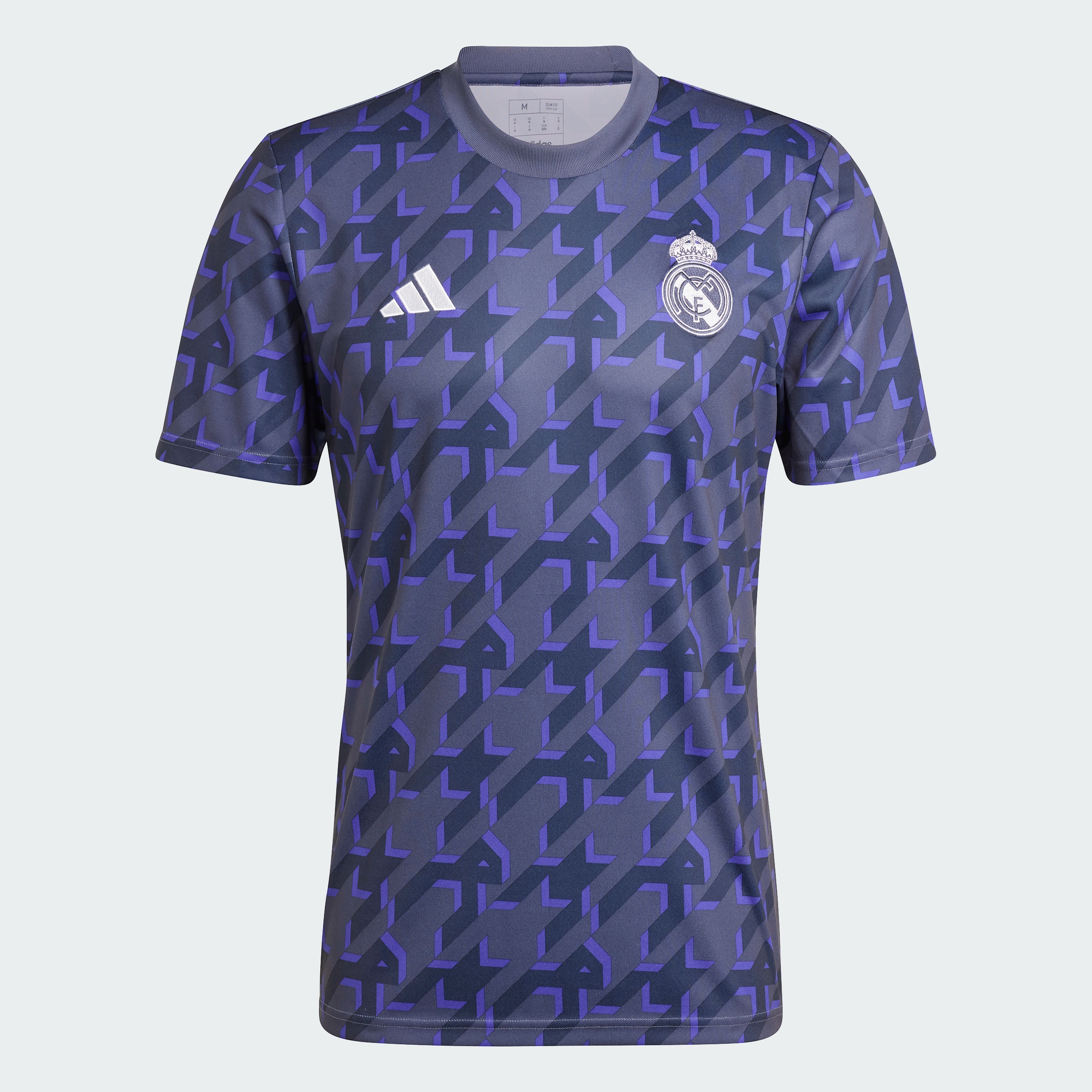 Adidas Bóng đá Áo Jersey Trước Trận Real Madrid Nam Màu xanh da trời IQ0544