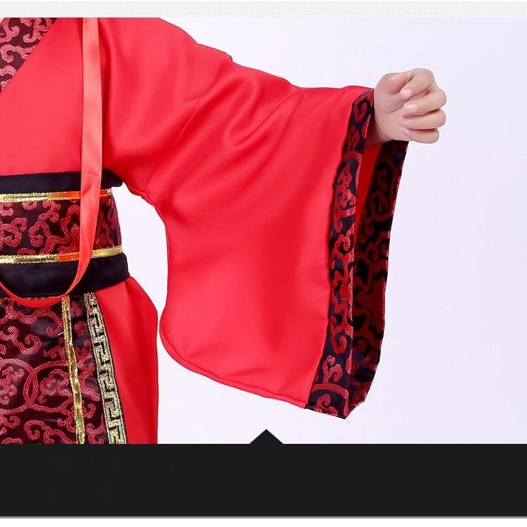 Rise Of Red Kinderkostüm – 3-teiliges Set (Jacke, Shirt, Hose) – Leuchtend Rot – Für Halloween & Cosplay