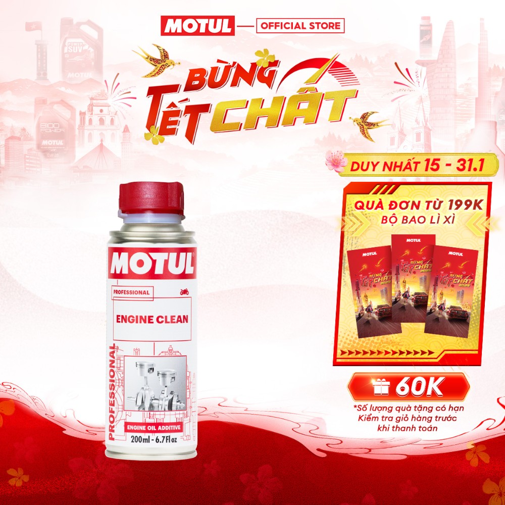 Phụ gia vệ sinh động cơ xe máy - ENGINE CLEAN MOTO 200ml