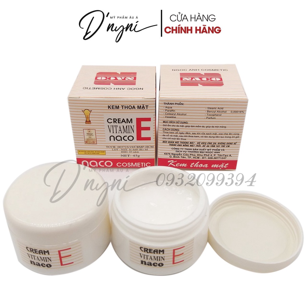 Kem Vitamin E NaCo 45g