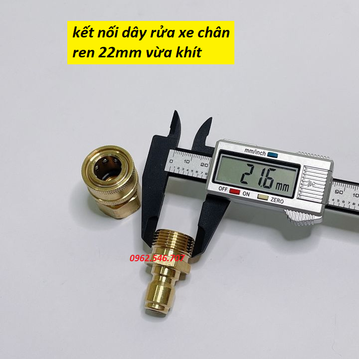 Bộ khớp nối nhanh đầu ra cho máy rửa xe áp lực cao, máy xịt rửa cao áp, máy rửa xe gia đình