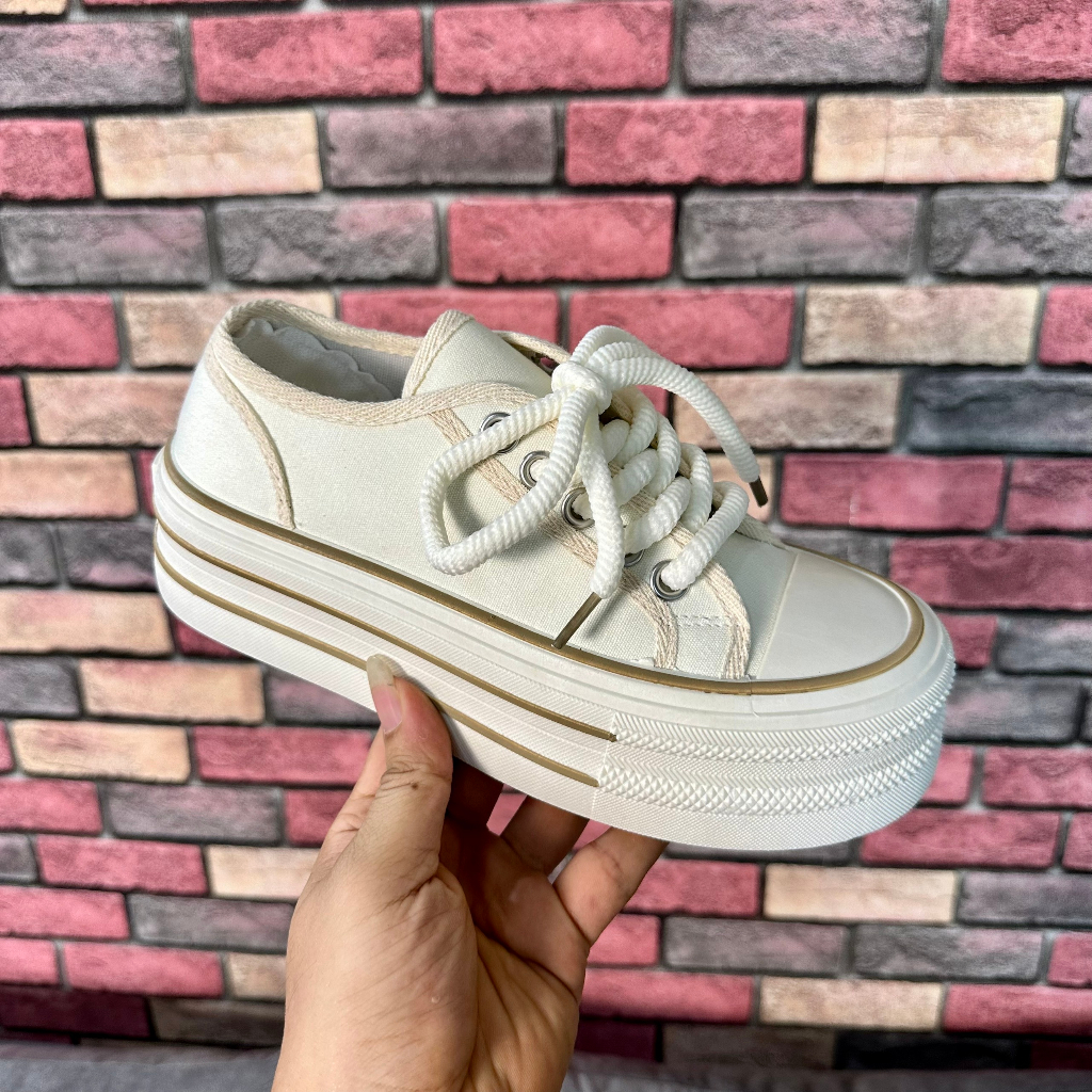 [SIÊU SALE NĂM MỚI] [FREESHIP + VOUCHER] Giày thể thao nữ basic dây thừng đế 5cm Tifani
